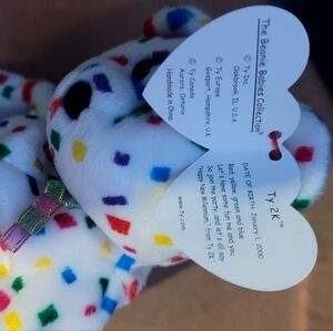 Ty 2K, Multicolor Polka Dot Beanie Baby